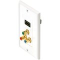 Cmple CMPLE 430-N HDMI Wall Plate with Component Video RCA 430-N